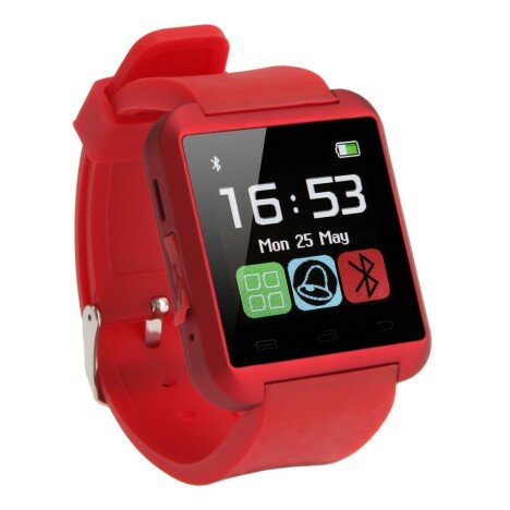 Smartwatch iUni U8+, BT, LCD 1.44 inch, Notificari, Rosu